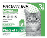 PIPETTES ANTIPARASITAIRES 3X0,5ML - FRONTLINE COMBO dans le catalogue Animalis
