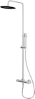 Colonne de douche thermostatique + barre réglable + douchette + flexible, chromé, GoodHome Owens dans le catalogue Castorama
