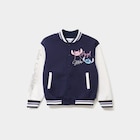 Gilet boutonné col teddy Stitch bleu marine fille dans le catalogue La Halle