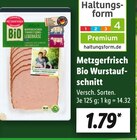 Bio Wurstaufschnitt Angebote von Metzgerfrisch bei Lidl Ulm für 1,79 €