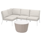 Aktuelles 3er-Sitzgruppe für draußen weiß/beige/Frösön/Duvholmen beige Angebot bei IKEA in Bielefeld ab 677,99 €