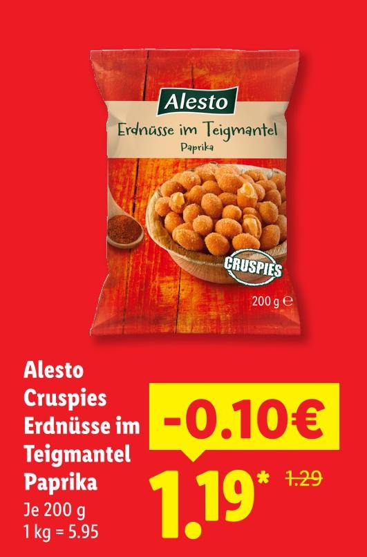 Cruspies Erdnüsse im Teigmantel Paprika