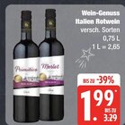 Wein-Genuss Italien Rotwein Angebote bei EDEKA Norderstedt für 1,99 €