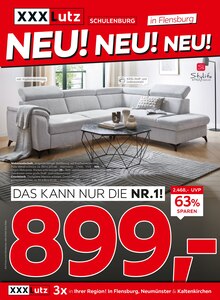 XXXLutz Möbelhäuser Prospekt NEU! NEU! NEU! mit  Seiten in Wisch, Nordfriesland und Umgebung