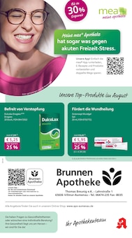 Aktueller mea - meine apotheke Prospekt "Unsere August-Angebote" Seite 1 von 4 Seiten für Leun