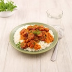 Plat cuisiné rougail saucisse et riz créole LECHEF en promo chez Carrefour Market Cachan à 11,90 €