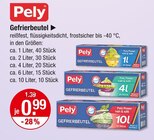 Lebensmittelaufbewahrung im V-Markt Prospekt Gefrierbeutel 1 Liter von Pely im aktuellen V-Markt Prospekt für 0,99 €