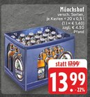 Bier im Angebot bei EDEKA in Leichlingen Bier Angebote von Mönchshof bei EDEKA Leichlingen für 13,99 €