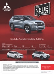 Aktueller Mitsubishi Prospekt mit Motorrad, "Mitsubishi Angebote", Seite 1