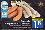 Aktuelles Bayerische Curry-Knacker Angebot bei E center in Augsburg ab 1,19 €