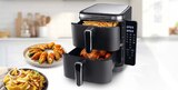 Hagebaumarkt Neuching - Doppelkammer-Heißluftfritteuse FryUp Angebot im Prospekt Doppelkammer-Heißluftfritteuse FryUp bei Hagebaumarkt im Neuching Prospekt für 89,99 €