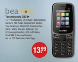 Tastenhandy C80 von bea-fon im aktuellen V-Markt Prospekt für 13,99 €