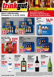 Trinkgut Discounter Prospekt der aktuellen Woche mit 4 Seiten, gültig von 16.03.2026 bis 21.03.2026, in Sinzing und Umgebung Aktueller Trinkgut Discounter Prospekt in Sinzing und Umgebung, "Aktuelle Angebote" mit 4 Seiten, 16.03.2026 - 21.03.2026