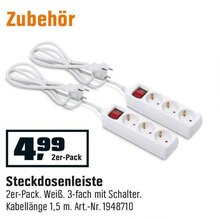 Steckdosenleiste bei OBI in Castrop-Rauxel Steckdosenleiste im Angebot bei OBI Castrop-Rauxel für 4,99 €