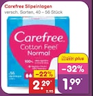 Slipeinlagen von Carefree für 1,99 € bei Netto Marken-Discount im Angebot Slipeinlagen von Carefree im aktuellen Netto Marken-Discount Prospekt