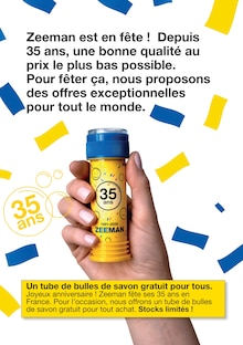 Catalogue Zeeman de la semaine 22, "Joyeux anniversaire ! Zeeman fête ses 35 ans en France.", page 2, 23/05/2026 - 05/06/2026 Prospectus Zeeman en cours, "Joyeux anniversaire ! Zeeman fête ses 35 ans en France.", page 2 sur 30