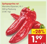 Netto Marken-Discount Freital - Spitzpaprika rot Angebot im Prospekt Spitzpaprika rot bei Netto Marken-Discount im Freital Prospekt für 1,99 €
