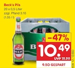 Pils Angebote von Beck's bei Netto Marken-Discount Jena für 10,49 €