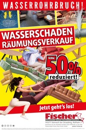 Polstermöbel Fischer Möbel & Einrichtung Prospekt der aktuellen Woche mit 2 Seiten, gültig von 27.06.2025 bis 29.06.2025, in Grafenwiesen und Umgebung Aktueller Polstermöbel Fischer Möbel & Einrichtung Prospekt in Grafenwiesen und Umgebung, "WASSERSCHADEN RÄUMUNGSVERKAUF" mit 2 Seiten, 27.06.2025 - 29.06.2025