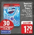 WC-Stein Power 5 im Angebot bei E center in Neuss WC-Stein Power 5 Angebote von Domestos bei E center Neuss für 1,29 €