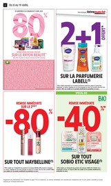 Promos Maquillage dans le catalogue "80% REMBOURSÉS EN BONS D'ACHAT SUR LE RAYON BEAUTÉ" de Intermarché Super Maquillage en promo dans le catalogue Intermarché Super à la page 2