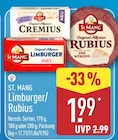 Limburger oder Rubius von ST. MANG für 1,99 € bei ALDI Nord im Angebot Limburger oder Rubius von ST. MANG im aktuellen ALDI Nord Prospekt