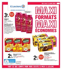 Catalogue Supermarchés de E.Leclerc à Bettancourt-la-Ferrée, avec 40 pages Prospectus Supermarchés de E.Leclerc à Bettancourt-la-Ferrée: "MAXI FORMATS MAXI ÉCONOMIES", 40 pages, 02/06/2026 - 13/06/2026