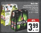 Bier im Angebot bei E center in Würzburg Bier Angebote von Beck's bei E center Würzburg für 3,99 €