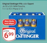 Aktuelle Oettinger Angebote bei GLOBUS in Mannheim Aktuelles Pils Angebot bei GLOBUS in Mannheim ab 6,99 €