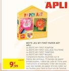 Boite jeu my first paper art - APLI en promo chez Intermarché Fontenay-sous-Bois à 9,99 €