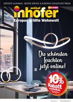 Möbel Inhofer Prospekt "Die schönsten Leuchten jetzt online!", 14 Seiten, für Herrsching, 31.03.2020 - 13.04.2020 Möbel Inhofer Prospekt "Die schönsten Leuchten jetzt online!", 14 Seiten, für Herrsching, 31.03.2020 - 13.04.2020