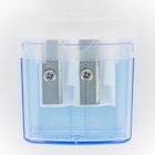 Promo Les Prix Mini - taille-crayon 2 trous + reservoir - disponible dans différentes couleurs à 0,59 € dans le catalogue Bureau Vallée à Porto-Vecchio
