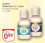 Kaffeemilch im Angebot bei GLOBUS in Oberursel Kaffeemilch Angebote von Globus bei GLOBUS Oberursel für 0,89 €