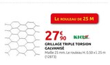 Grillage triple torsion galvanisé - Rural Master à Orléans Grillage triple torsion galvanisé en promo chez Rural Master Orléans à 27,90 €