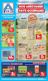 Prospectus Aldi à Jarny, "NOS ARRIVAGES PAYS GOURMAND", 27 pages, 01/10/2024 - 07/10/2024