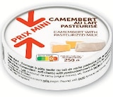 Camembert au lait pasteurisé prix mini - U Express à Aix-en-Provence Camembert au lait pasteurisé prix mini en promo chez U Express Aix-en-Provence à 1,42 €