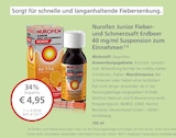 Nurofen Junior Fieberund Schmerzsaft bei LINDA im Vlotho Prospekt für 4,95 €