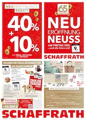 Bettwäsche im Schaffrath Prospekt in Grevenbroich Aktueller Schaffrath Prospekt mit Bettwäsche, "NEUERÖFFNUNG NEUSS", Seite 1