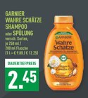 Wahre Schätze Shampoo oder Spülung Angebote von Garnier bei Marktkauf Brühl für 2,45 €