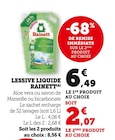 Lessive Liquide (A) - Rainett en promo chez Super U Bergerac à 2,07 €