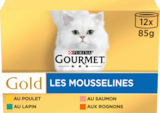 Auchan Hypermarché Issy-les-Moulineaux - Promo COFFRET GOLD LES MOUSSELINE MULTIVARIÉTÉ GOURMET PURINA Promo COFFRET GOLD LES MOUSSELINE MULTIVARIÉTÉ GOURMET PURINA à 5,99 € dans le catalogue Auchan Hypermarché à Issy-les-Moulineaux