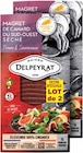 Magrets de canard du sud ouest tranchés et séchés x2 - DELPEYRAT - Intermarché à Limoges Magrets de canard du sud ouest tranchés et séchés x2 - DELPEYRAT en promo chez Intermarché Limoges à 4,54 €
