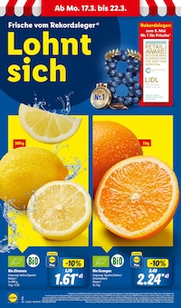 Zitronen im Lidl Prospekt "LIDL LOHNT SICH" mit 61 Seiten (Bielefeld)