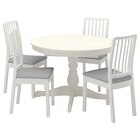 Tisch und 4 Stühle weiß weiß/Orrsta hellgrau von INGATORP / EKEDALEN im aktuellen IKEA Prospekt