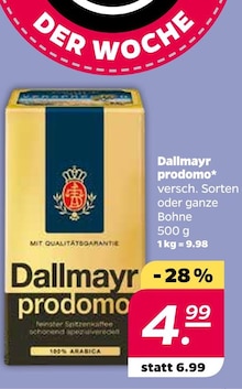 Kaffee von Dallmayr prodomo im aktuellen NETTO mit dem Scottie Prospekt für 4.99€
