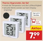 Thermo-Hygrometer, 3er Set für 7,99 € bei Netto Marken-Discount im Angebot Thermo-Hygrometer, 3er Set im aktuellen Netto Marken-Discount Prospekt