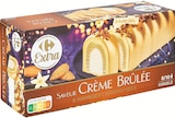 Bûche glacée vanille crème brûlée - CARREFOUR EXTRA en promo chez Carrefour Montrouge à 3,75 €