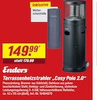 Terrassenheizstrahler Cosy Polo 2.0 im toom Baumarkt Prospekt Terrassenheizstrahler Cosy Polo 2.0 von Enders im aktuellen toom Baumarkt Prospekt für 149,99 €