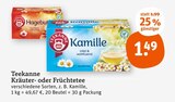 Kräuter- oder Früchtetee Angebote von Teekanne bei tegut Frankenthal für 1,49 €