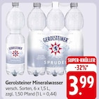 Mineralwasser Angebote von Gerolsteiner bei E center Bruchsal für 3,99 €